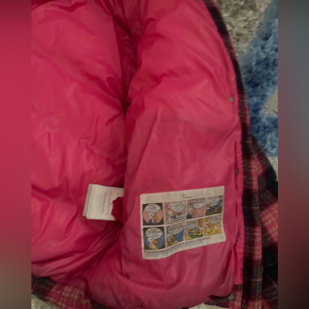 Cute pink Moncler kid puffer coat